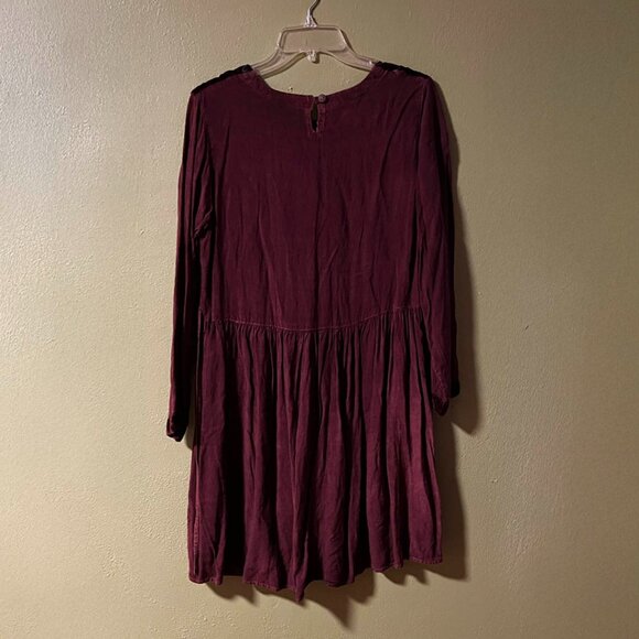 Sacred Threads Boho Embroidered Velvet & Rayon Tunic Dress – One Size - Picture 2 of 6